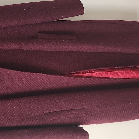 Beautiful maroon long vintage coat - Picture 4 of 7